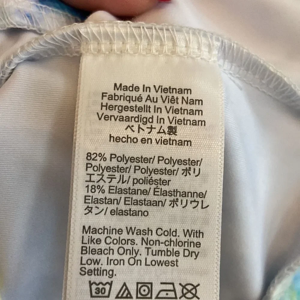 J. Crew Factory - Multicolor White Blue Light Active Hoodie - Size Small NWT